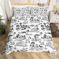 Algopix Similar Product 4 - Western Rustic Cabin Duvet Cover Set