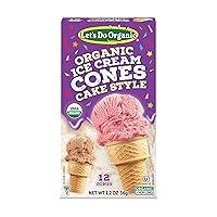 Algopix Similar Product 2 - Lets Do Organic Ice Cream Cones  Sugar