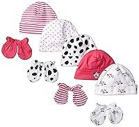 Algopix Similar Product 6 - Gerber Baby Girls 5 Pack Caps and 4