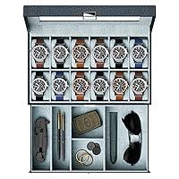 Algopix Similar Product 17 - ProCase Watch Box for Men 12 Slot Mens