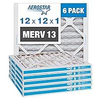 Algopix Similar Product 7 - Aerostar 12x12x1 MERV 13 Pleated Air