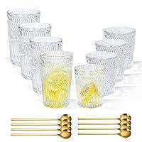 Algopix Similar Product 9 - Icesip 8Pcs 10oz Romantic Water Glasses