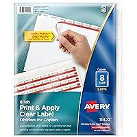 Algopix Similar Product 13 - Avery 8 Tab Dividers for 3 Ring Binder