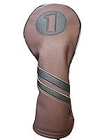 Algopix Similar Product 19 - Majek Retro Golf Headcover Brown and