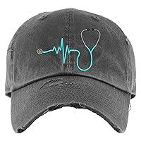 Algopix Similar Product 8 - Stethoscope Hat  Distressed Baseball