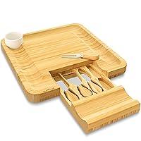 Algopix Similar Product 7 - NutriChef Bamboo Natural Cheese Board