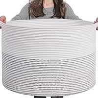 Algopix Similar Product 16 - INDRESSME XXXLarge Cotton Rope Basket