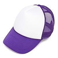 Algopix Similar Product 4 - Two Tone Trucker Cap in Purple and