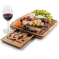 Algopix Similar Product 17 - Bamboo Cheese Board Set  Includes 4