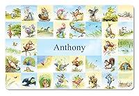 Algopix Similar Product 7 - Personalized Placemat for Kids Zoo