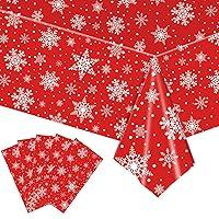 Algopix Similar Product 10 - Kesfey 5 Packs Christmas Snowflake Red