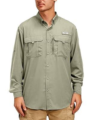 Best Deal for TGF Men's Sun Protection Fishing Shirts Long Sleeve