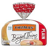 Algopix Similar Product 17 - Thomas Plain Bagel Thins 8 PreSliced