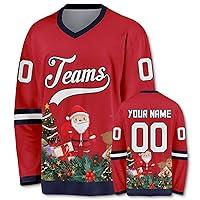 Algopix Similar Product 1 - CSL8FCB Custom Hockey Jersey for Men