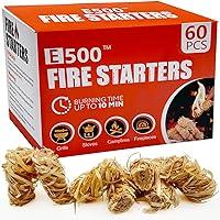 Algopix Similar Product 13 - E500 Fire Starter  60 PCS Natural