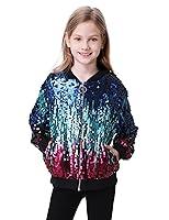 Algopix Similar Product 16 - TIMSOPHIA Girls Sequin Jacket Kids Boys