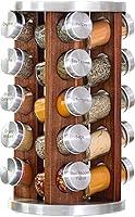 Algopix Similar Product 8 - Orii 20 Jar Dark Acacia Wood Spice Rack
