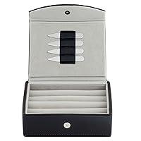 Algopix Similar Product 13 - Mens Leather Travel Cufflinks Ring