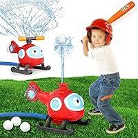 Algopix Similar Product 3 - LELETAM 2in1 Water Sprinkler Baseball