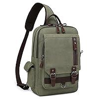 Algopix Similar Product 10 - mygreen Canvas Cross Body Messenger Bag