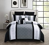 Algopix Similar Product 4 - Chic Home 8Piece Embroidery Comforter