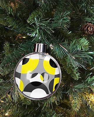 Best Deal for Clear Ornaments for Crafts Fillable, Yellow Black Grey