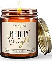 Algopix Similar Product 14 - Christmas Candles Scented  Merry 