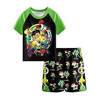 Algopix Similar Product 1 - GUQILI Kids Bens Aliens TShirt Set