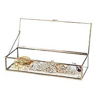 Algopix Similar Product 2 - MyGift Glass Jewelry Box Vintage Style