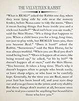 Algopix Similar Product 8 - The Velveteen Rabbit Nursery Quote by