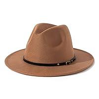 Algopix Similar Product 1 - Lisianthus Women Belt Buckle Fedora Hat