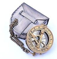 Algopix Similar Product 8 - NEOVIVID Brass Sundial Compass with