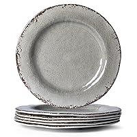 Algopix Similar Product 17 - LEHAHA 9 inch Gray Melamine Plate 6