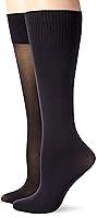 Algopix Similar Product 12 - DKNY Womens Opaque Knee High Black