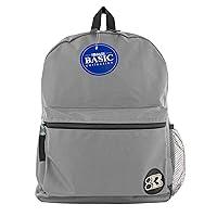 Algopix Similar Product 8 - BAZIC School Backpack 16 Gray