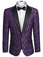 Algopix Similar Product 17 - COOFANDY Mens Floral Party Dress Suit
