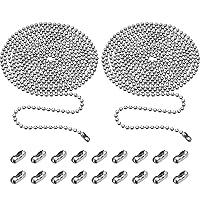 Algopix Similar Product 5 - TecUnite 2 Pieces 32 mm Beaded Pull