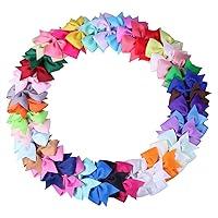 Algopix Similar Product 17 - 40 pcs 3 inch Hair Bows for Girls Baby