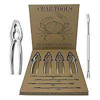 Algopix Similar Product 6 - Crab Leg Crackers and Picks Set of 4