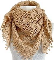 Algopix Similar Product 5 - Beige Triangle Crochet Mohair Sparkling