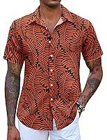 Algopix Similar Product 13 - COOFANDY Tropical Shirt for Men