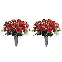 Algopix Similar Product 12 - Gritech Silk Flowers Cemetery Flowers