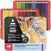 Algopix Similar Product 8 - ARTEZA Colored Pencils 48 WaxBased