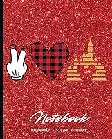 Algopix Similar Product 6 - Red Glitter Composition Notebook