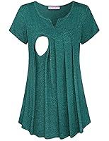 Algopix Similar Product 9 - Joymom Maternity Summer Split V Neck