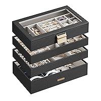 Algopix Similar Product 11 - SONGMICS Stackable Jewelry Trays