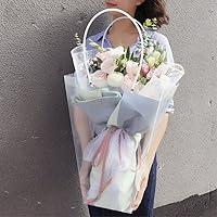Algopix Similar Product 9 - BBJ WRAPS Clear Flower Bouquet Bags