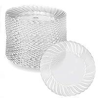 Algopix Similar Product 2 - Ilyapa 100 Premium Clear Plastic Plates