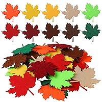 Algopix Similar Product 2 - Fanfanwin 200 Pcs Fall Felt Maple