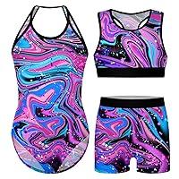 Algopix Similar Product 9 - Vogseek Gymnastics Leotard Girls Shiny